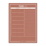 Organising Life Beautifully A4 Weekly Planner: Rust